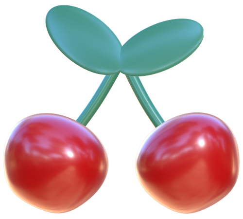 さくらんぼ  3D Icon