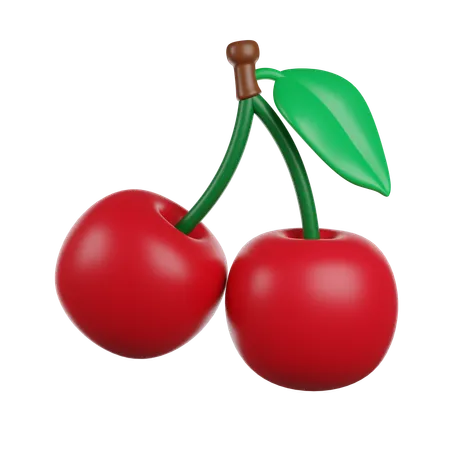 Eating Fruit Cherry 3D Icon