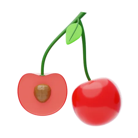 Cherry 3 D Icon Sweet Cherry 3 D Icon 3D Icon