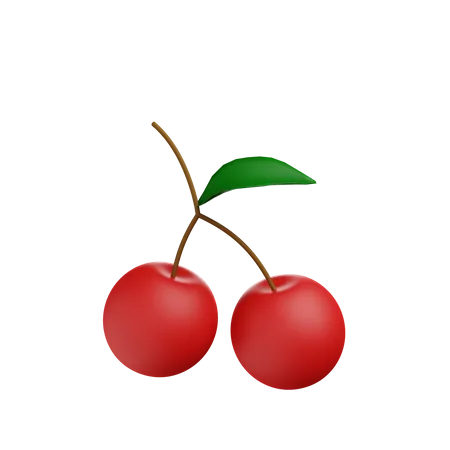 3 D Illustration Of Cherry Fruit 3D Illustration
