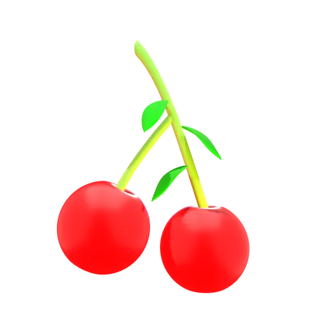 These Are 3 D Cherry Icons Commonly Used In Design And Games 3D Icon