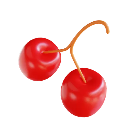 3 D Illustration Cherry 3D Icon