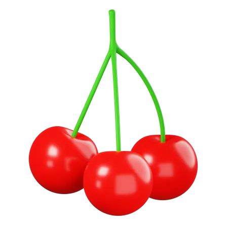 Cherry 3 D Illustration 3D Icon