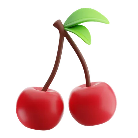 Cherry Fruit 3 D Illustration 3D Icon
