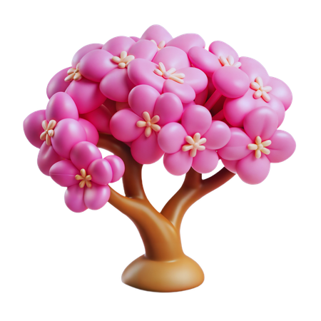 Cherry Blossom Tree  3D Icon