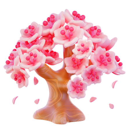 Cherry Blossom Tree  3D Icon