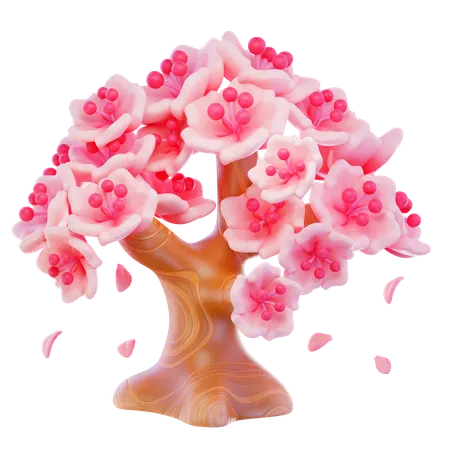 Cherry Blossom Tree  3D Icon