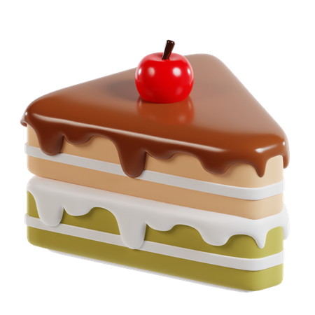 Cherry cake  3D Icon