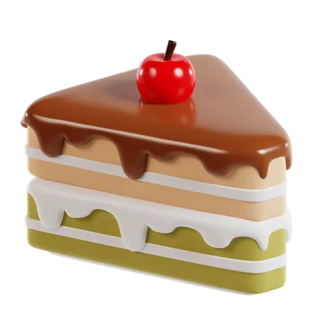 Cherry cake  3D Icon