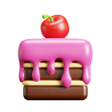 Cherry Cake  3D Icon