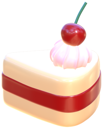 チェリーケーキ  3D Icon