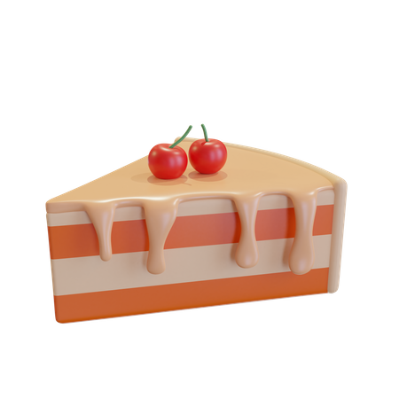 Cherry Cake 3D Icon