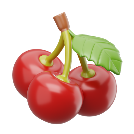 Cherry Fruit  3D Icon