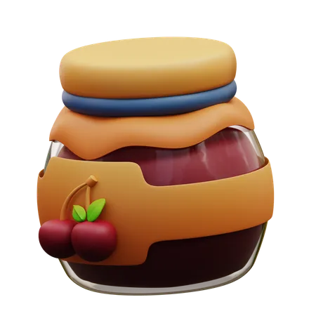 Cherry Jam  3D Icon