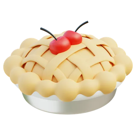 Cherry Pie  3D Icon