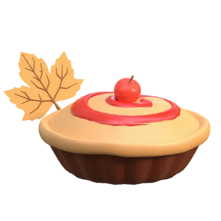 Cherry Pie Cake  3D Icon