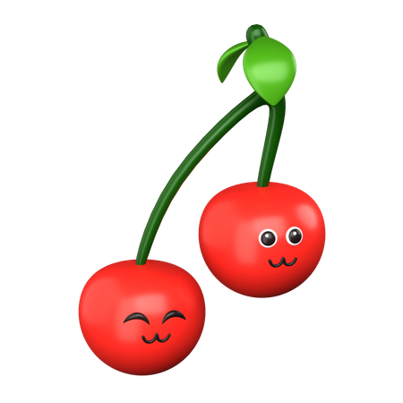 Cherry Smile  3D Icon