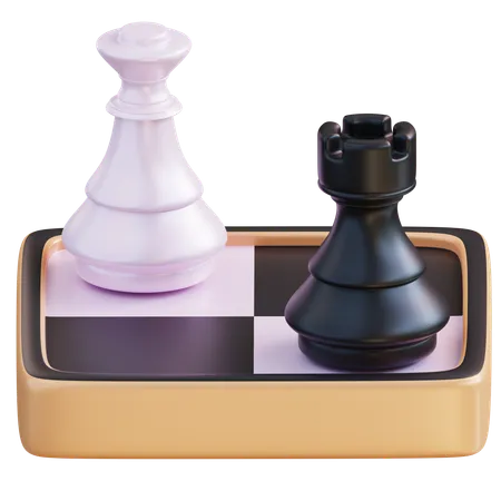 3 D Illustration Chess 3D Icon