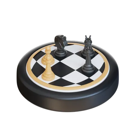 3 D Chess Illustration 3D Icon