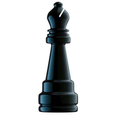 Chess Bishop  3D Illustration