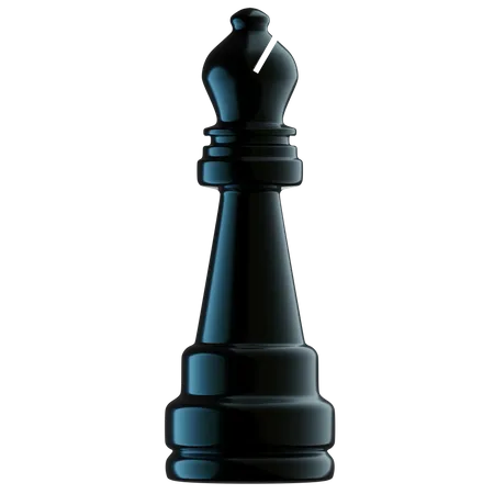 Chess Bishop  3D Illustration