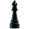 chess bishop 3d illustration