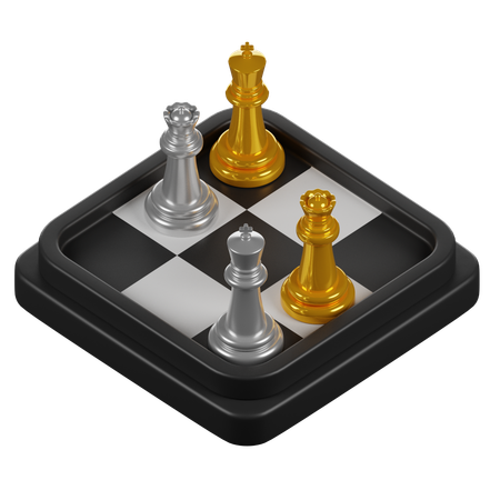 Chess Board  3D Icon