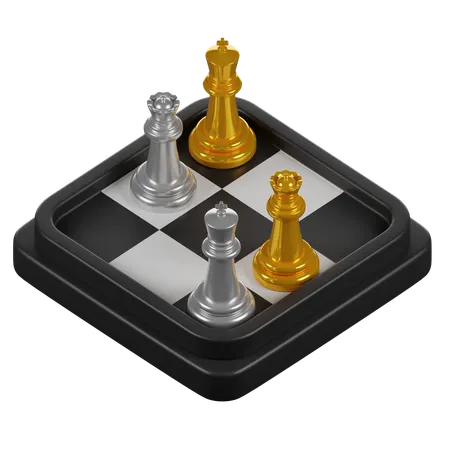 Chess Board  3D Icon