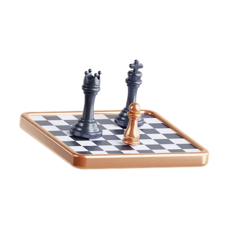 chess board 3d render icon illustration with transparent background, chess  game 21975108 PNG