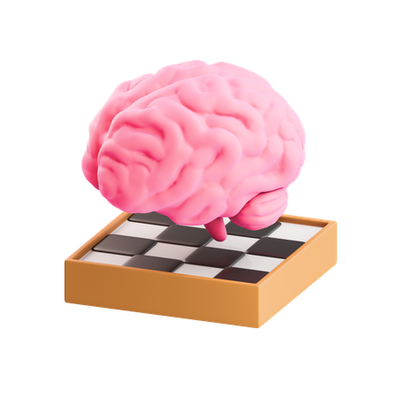 Chess Brain  3D Icon