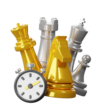 Chess Clock Time  3D Icon