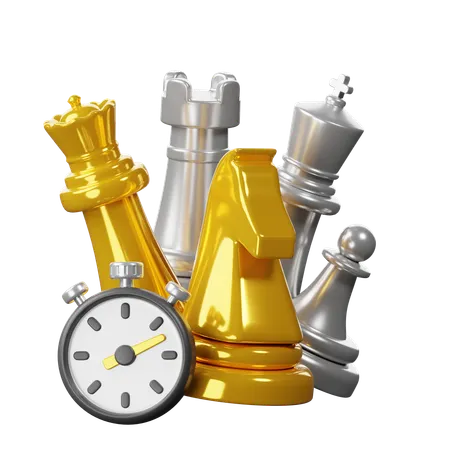 Chess Clock Time  3D Icon
