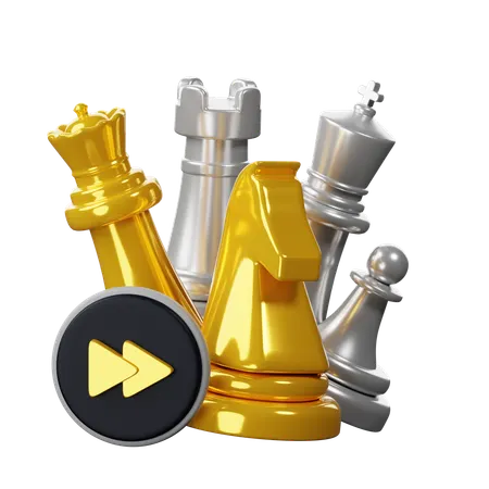 Chess Fast Forward  3D Icon