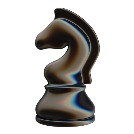 Chess Horse Abstract  3D Icon