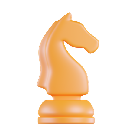 Chess horse strategy  3D Icon