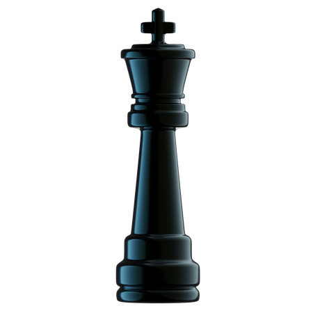 Chess King 3D Illustration