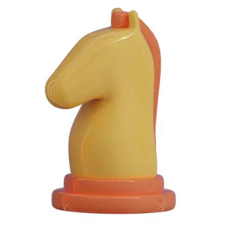 Chess Knight Strategy  3D Icon