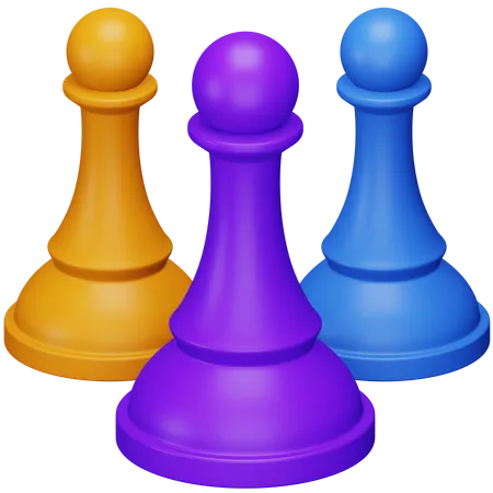 Chess Pawn 3D Icon