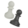 chess pawn 3d illustration