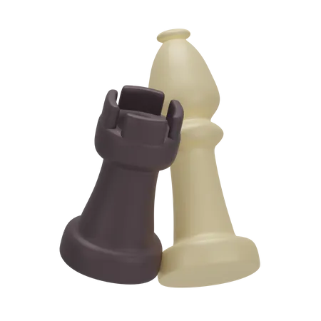 Chess Piece 3 D Board Game 3D Icon