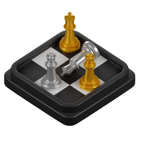 Chess Piece Board  3D Icon