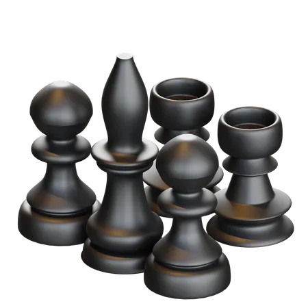 Chess Pieces  3D Icon