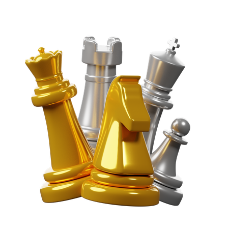 Chess Pieces  3D Icon