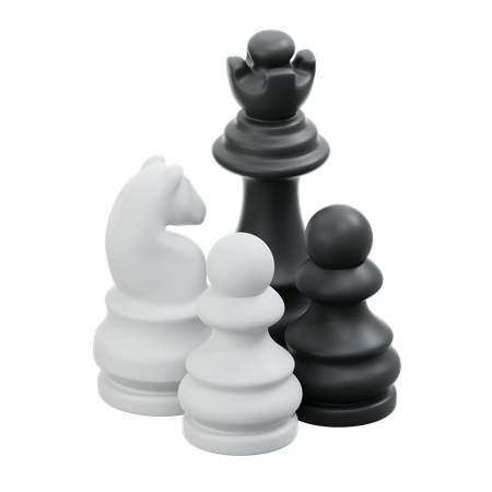 Chess Pieces  3D Icon