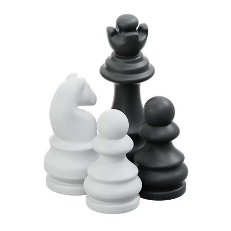 Chess Pieces  3D Icon