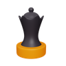 3d chess queen emoji
