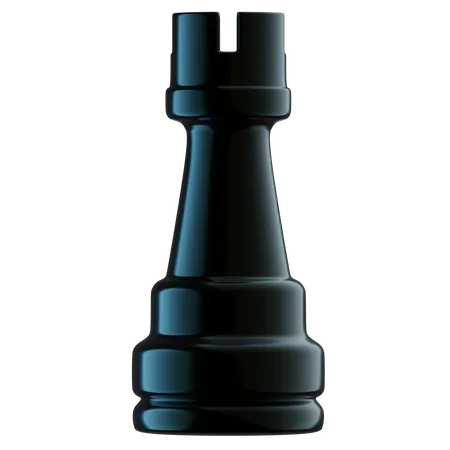 Rook Chess Sticker (Black)