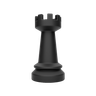 3d chess rook illustration