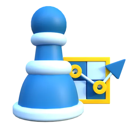3 D Chess Piece Icon 3D Icon