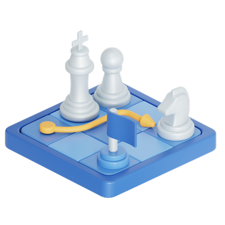 Chess strategy  3D Icon